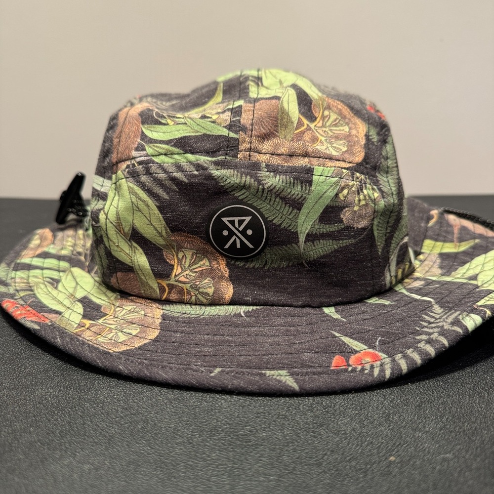 Roark Bucket Hat Cap Floral Tropical Bonnie Hiking Camping Packable Hawaiian